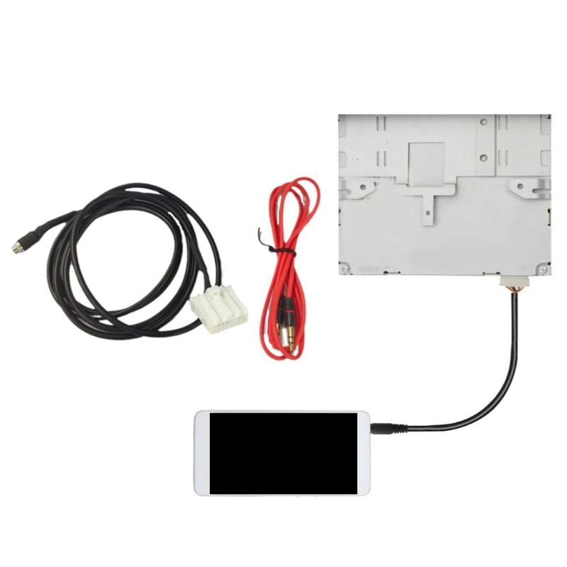 AUX Female Adapter Cable Radio Female AUX Connectings Cable for 2/3/5/6 MX5 RX8 Pentium B70