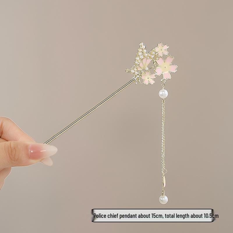 Vintage Chinese Style Hairpin for Updos - Elegant Retro Hair Stick with Tassel for Qipao
