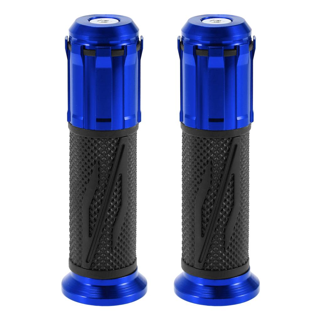 Motoforti 22mm 24mm Universal Motorcycle Hand Grips Cover Rubber Aluminum Alloy Handlebar Grip for Motorcycle Scooter 1 Pair