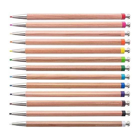 Hokusei Pencil "Otona No Iroenpitsu" Mechanical Pencil, Blue, OTP-IE580BL. Adult Pencil, Holder Type, Colored Pencil, American Incense Cedar Wood