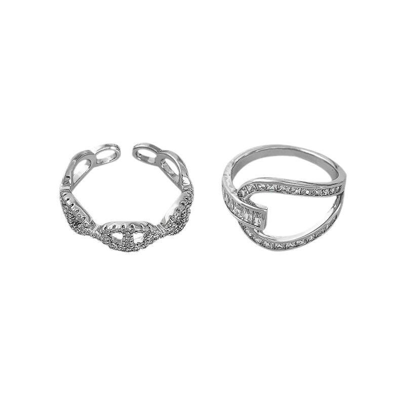 High-End 2025 Trend: Damen Stilvoller Zirkon Schweinenase Ring Zeigefinger Schmuck