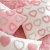 Prall bezogener Kissenbezug Cojines Dreidimensionales Herzförmiges Gestickter Valentinstag Sofakissenbezug Heimdekoration