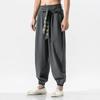 Pantaloni Larghi Harajuku Taglie Forti Giappone Uomo Abbigliamento Asiatico Tradizionale Stile Yukata Ricamato Costume Harem Pantaloni Kimono Casual Giapponese