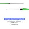NIBBI Throttle Cable 41" Dirt Bike Gas Cable Universal Motorcycle Throttle Line for CB Engine Yamaha TaoTao Kawasaki SSR Pit Bik