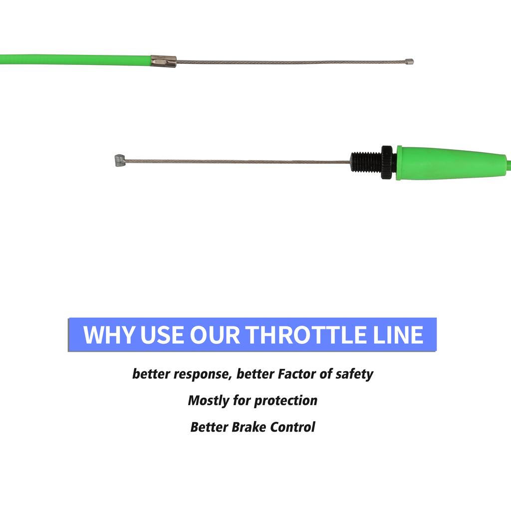 NIBBI Throttle Cable 41" Dirt Bike Gas Cable Universal Motorcycle Throttle Line for CB Engine Yamaha TaoTao Kawasaki SSR Pit Bik