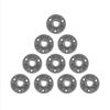 10 Piezas Brida de Piso de Hierro Maleable Negra   Accesorio Roscado Tubería Brida de Pared Antigua(DN15,1Celsius2 )