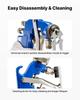 Siphon Feed Spray Gun, High Atomization Air Paint Spray Gun, 1000cc Automotive Paint Sprayer with 1.8 mm Nozzle, Adjustable Flow Rate & Air Volume for