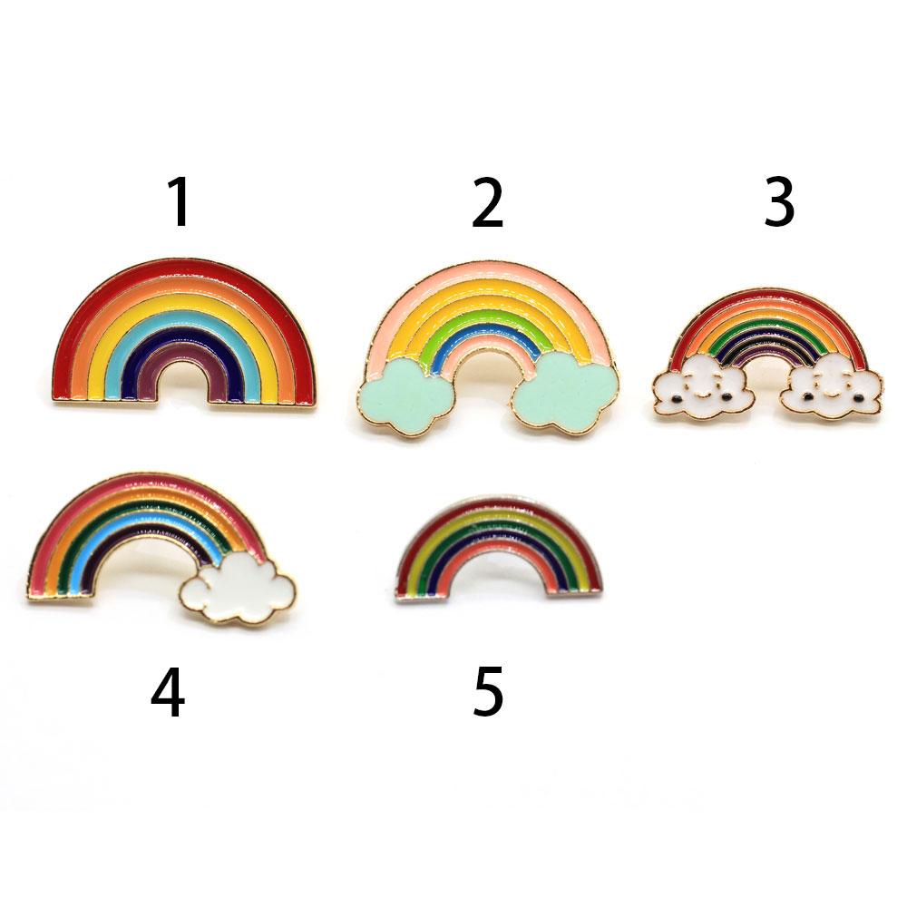 Custom Gradient Enamel Pins Rainbow Brooch for Lapel Badge Bag Jewelry Gift for Friend