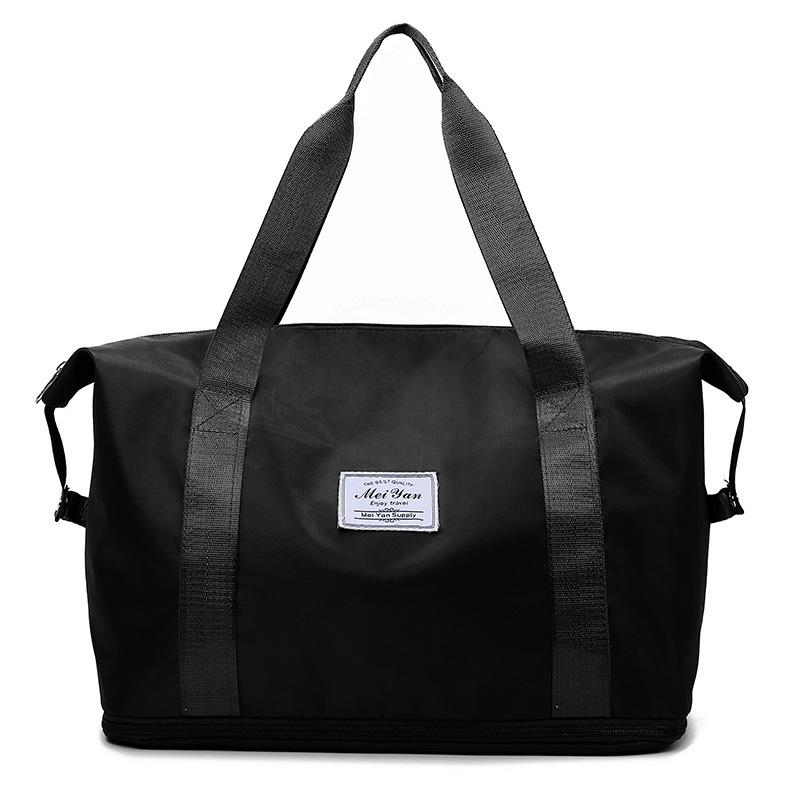 Large-capacity yoga bag, new trendy and fashionable solid color fitness bag, light and simple, pull rod luggage bag