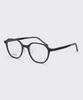 Alloaiweeo [Durastic] Drg5601 0909M Square Panto Silicone Eyeglass Frame Black Blue Light Lens Selection
