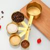 ZISIZ Rose Gold 5-Piece Measuring Cup Set