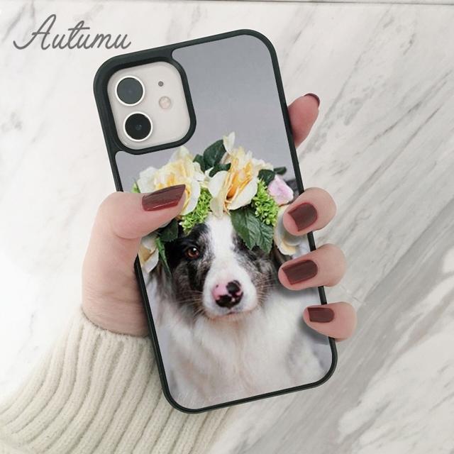 Border Collie Hund Telefon Fall für iPhone 11 12 13 14 Pro Max mini X XR XS SE 2020 5s 6S 7 8 Plus Samsung Galaxy S21 S22 shell