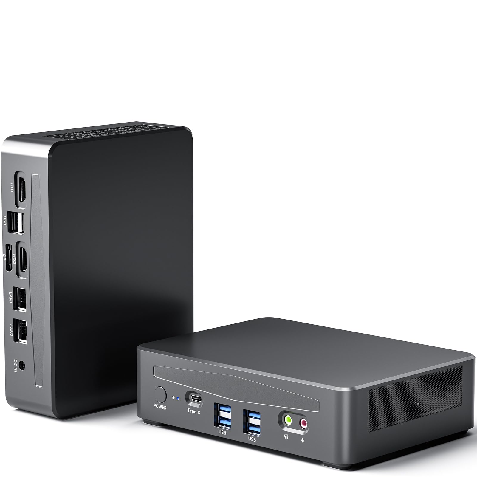 

Mini PC 12th Generation Core 16GB SSD LANx2 Windows11 Pro simultaneous output Small PC TOPGRO i7-1260P DDR4/512GB PCIe4.0 WiFi6E/BT5.3/2500Mbps чорний