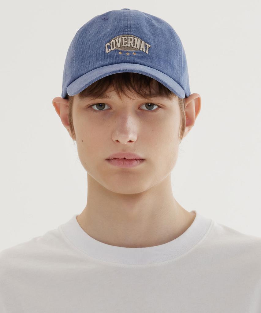 COVERNAT [Standard Fit] Arch Logo Vintage Artwork Ball Cap Blue