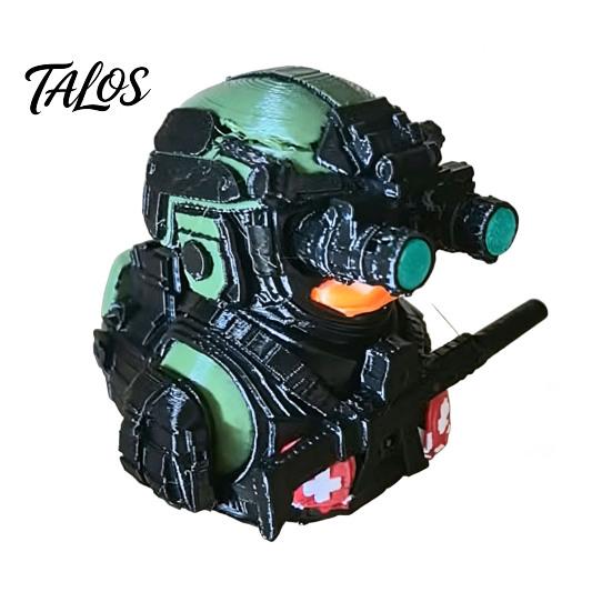 Trendy Military Desktop Decor Tactical Night Vision Duck Figurine, Cool Statue, Desk for Gamers Gear Model Collectors, 4 Colors Available, Car