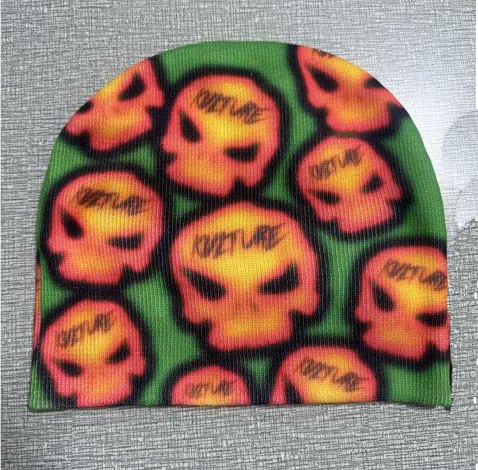 Fashion Custom Printing Beanie Unisex Sports Knit Custom Pattern Digital Printing Beanie Sublimation чёрный