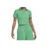 New Nike Sportswear Essentials Series Polo Shirt Women's Spring Green DV7885-363