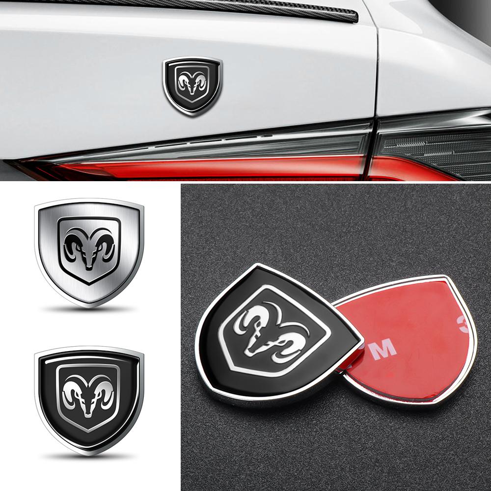 Car Body Badge Side Window Trunk Sticker 3D Metal Fender Decoration Accessories For Dodge Durango Caliber Dakota Neon SXT Nitro T777