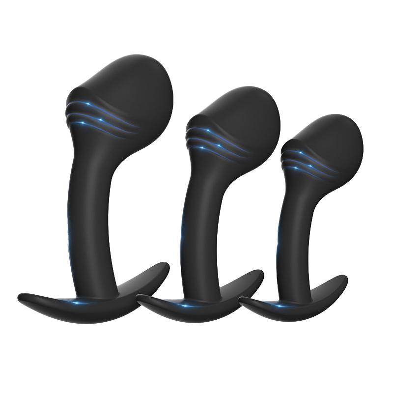 3 Different Size Prostate Massager Safe Silicone Anal Plug Butt Plug Unisex Sexy Buttplug Adult Sex Toys For Men/Women