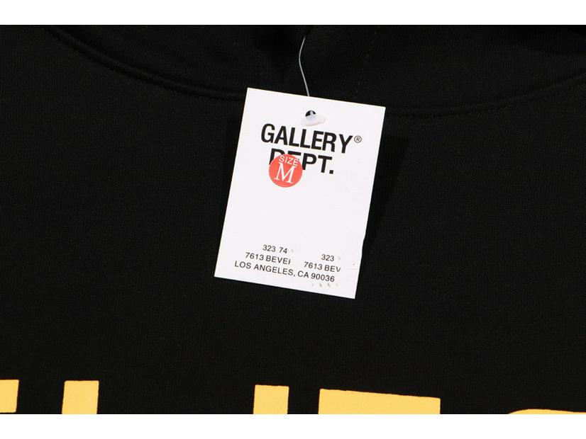 Unisex Klassisches GALLERY Print Reines Baumwoll Kapuzenpullover