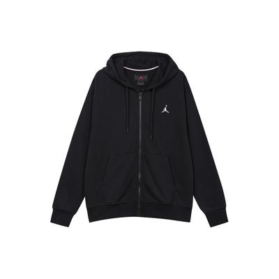 Hooded Logo Print Casual Sports Jacket Men Jacket Black FQ1867-010