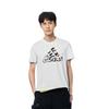 Adidas T Shirts Men's White Crew Neck Moderate Straight Fit DI0302