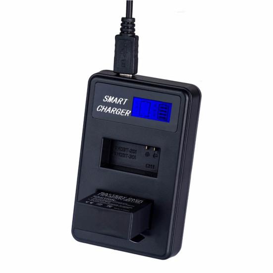 Portable LCD Dual Battery Charger for GoPro Hero 3 3+ AHDBT-201 AHDBT-301 Camera