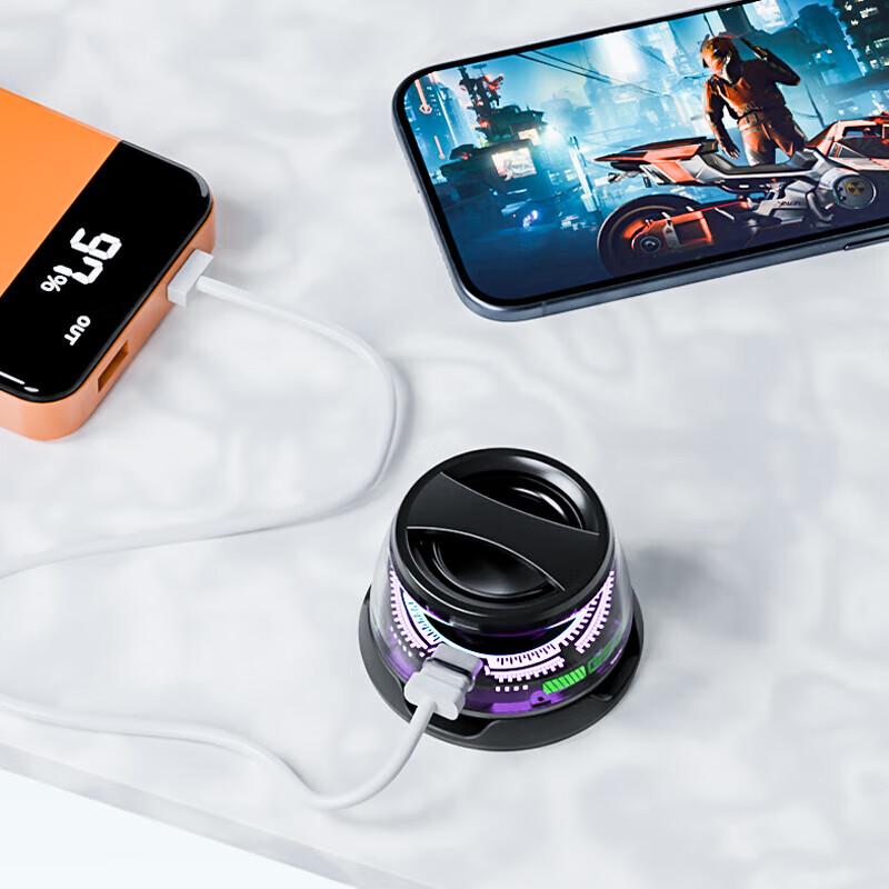 Magnetic Bluetooth Speaker with RGB Lights and Phone Stand