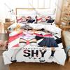 Cool Icon Teru Momijiyama Graphic SHY Anime Bedroom Decor Bedding Duvet Cover + 2 Pillowcases Shonen Anime Fan Room Decor