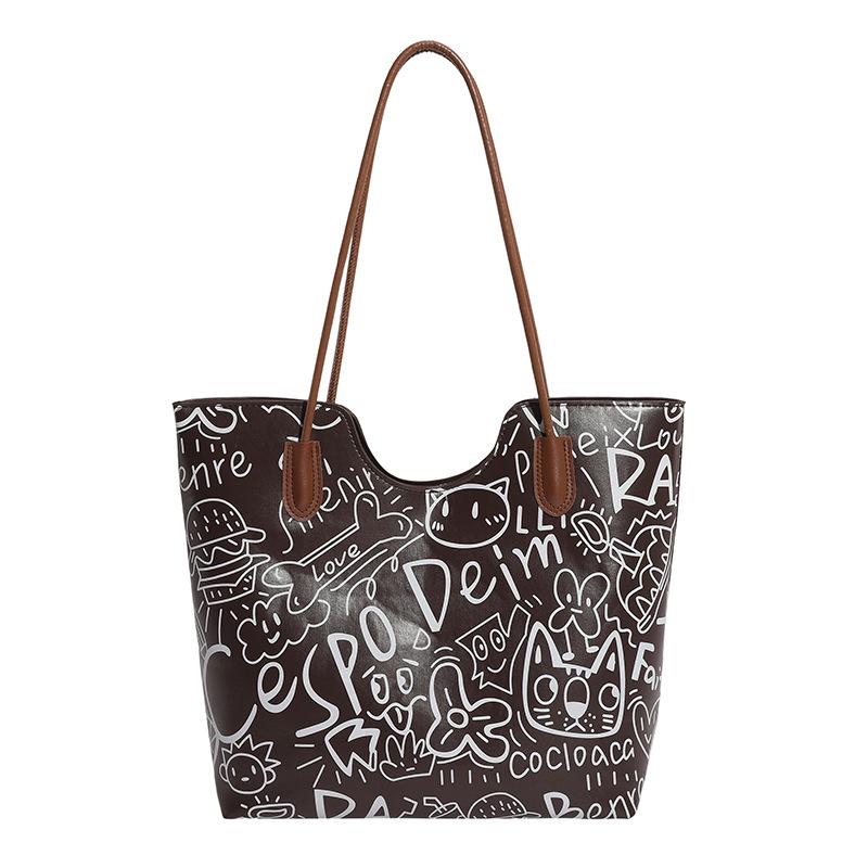 Autumn 2025 Women's Trendy Crossbody Shoulder Tote Bag - Large Capacity & Stylish Design