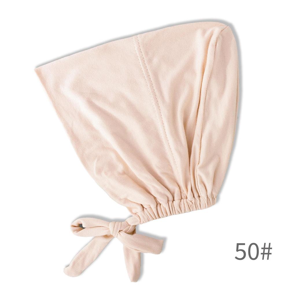 Premium Mercerized Cotton Adjustable Elastic Hair Cover Cap