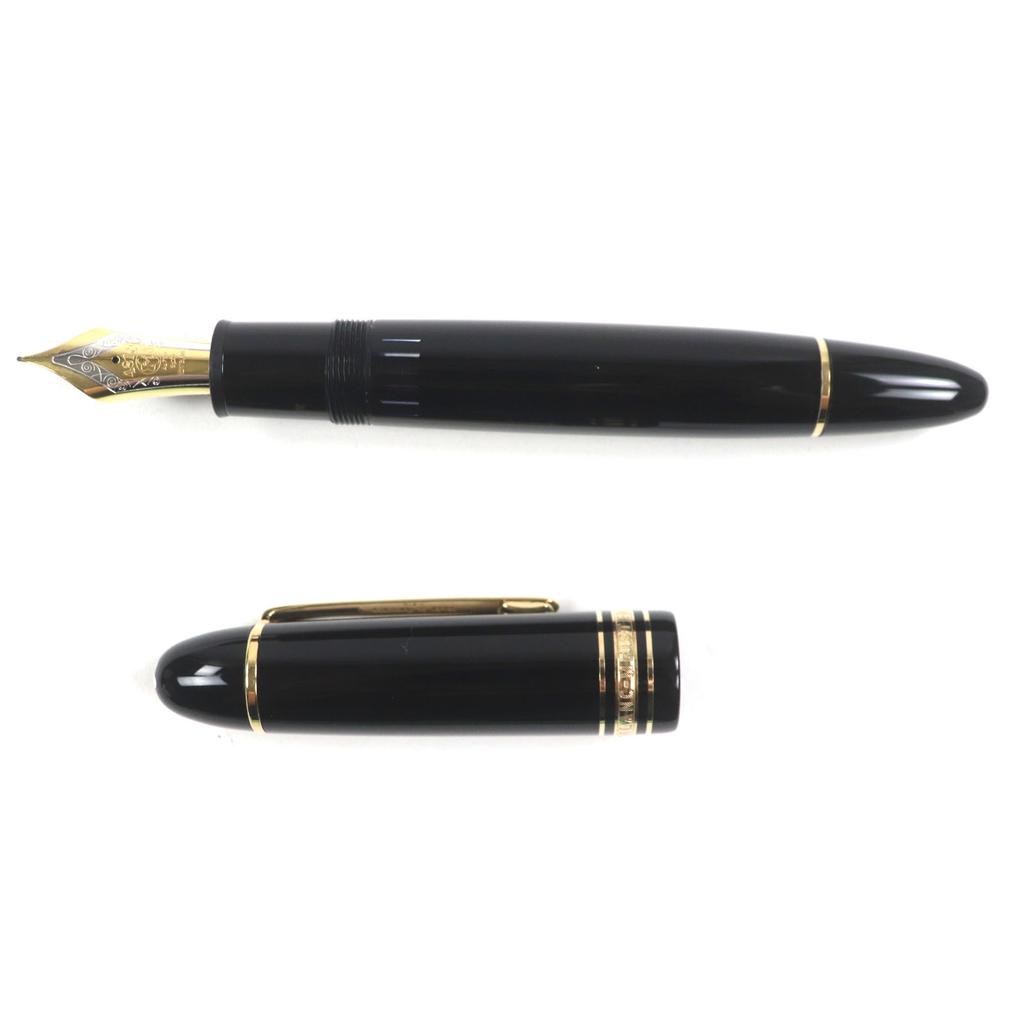Excellent MONTBLANC Fountain Pen Meisterstck 149 Black Gold 18K Mens Used