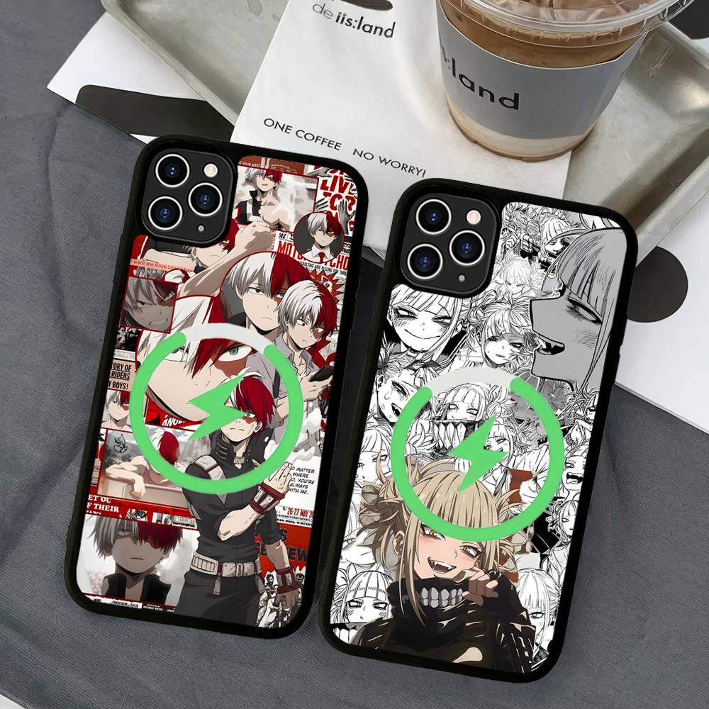 Meine H-Hero Academia D-Deku Für Magsafe Magnetische Hülle Für IPhone 17 Air 16 15 14 13 12 11 Pro Max Plus Kabelloses Laden
