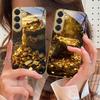 Dunkler Jute-Geldbeutel Für Samsung Galaxy S26 S20 FE S21 S22 S23 Plus S24 Ultra 25Ultra S21+ S9 S22 S8 Goldenes Glas-Handyhülle