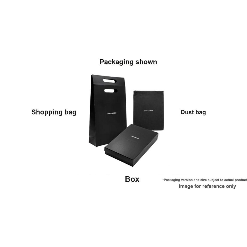 Saint Laurent Ysl Cassandre Mini Leather Card Holder With Bronze Hardware Women Accessories Black 847951-02G0W-1000