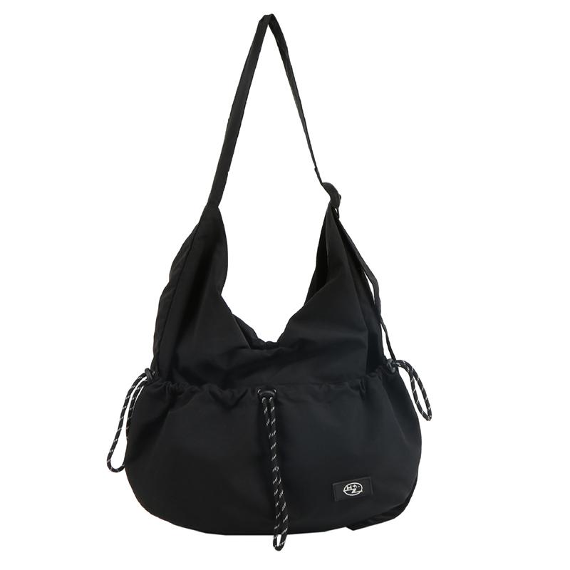 

Сумка-мессенджер для мужчин и женщин, повседневная спортивная сумка, сумка через плечо на шнурке чёрный