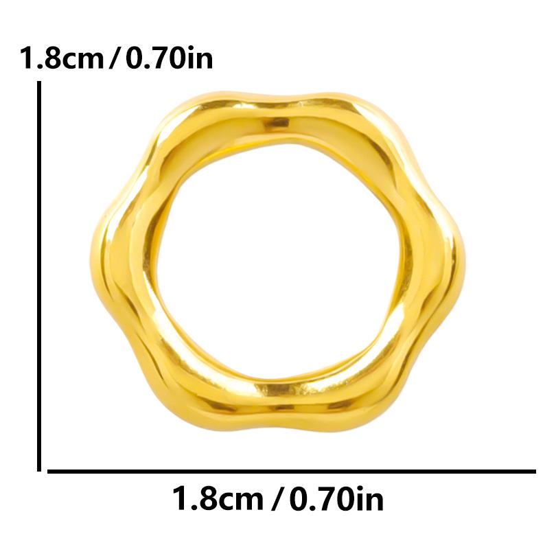 6 Stück/Los Unregelmäßige Geometrische Hohlverbinder Anhänger Edelstahl Charms Für Schmuckherstellung Zubehör Goldfarbe Oval Rund
