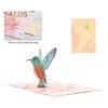 Kolibri-Geburtstagskarte, handgefertigte Pop-Up-Vogel-Blumenkarte, 3D-Grußkarte zum Muttertag, Jahrestag, Valentinstag für Frauen
