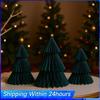 3 Peças Enfeite de Árvore de Natal de Origami Mini Árvore de Natal Árvore de Natal de Papel Favos de Mel para Decoração Festiva de Casa e Adereços de Fotos