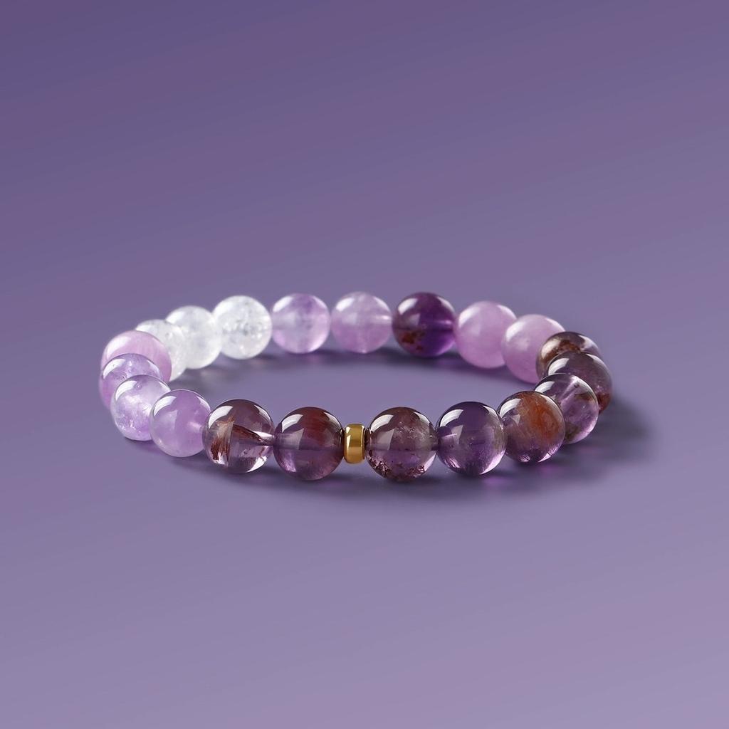 New natural amethyst bracelet, high-quality original design crystal bracelet, amethyst bracelet gift for girls