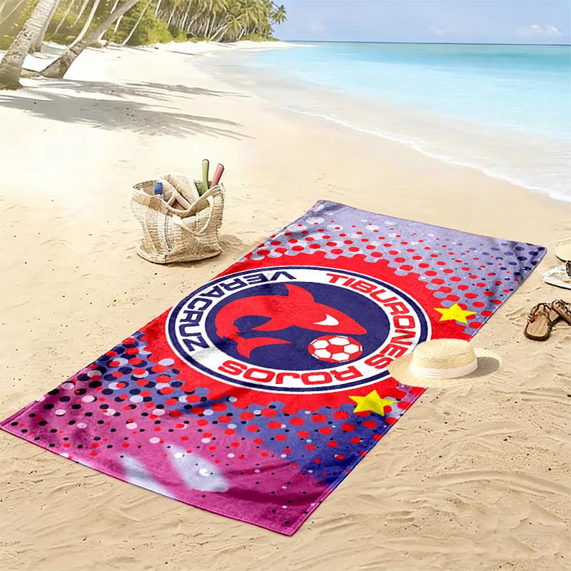 Veracruz FC Print Beach Towel, Large Soft Quick Dry Towel for Beach Camping Swimming