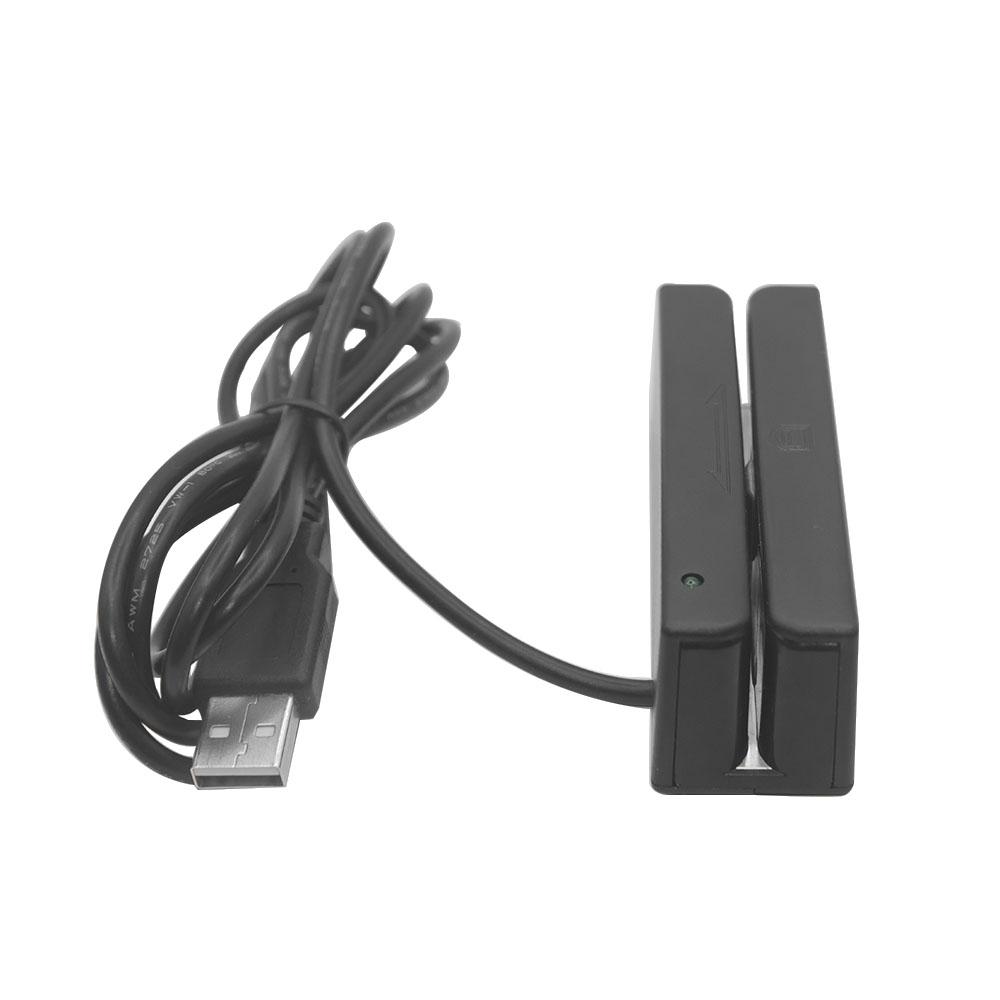 Usb Interface Msr90 All 3 Tracks Small Size Magnetic Stripe Card Reader чёрный