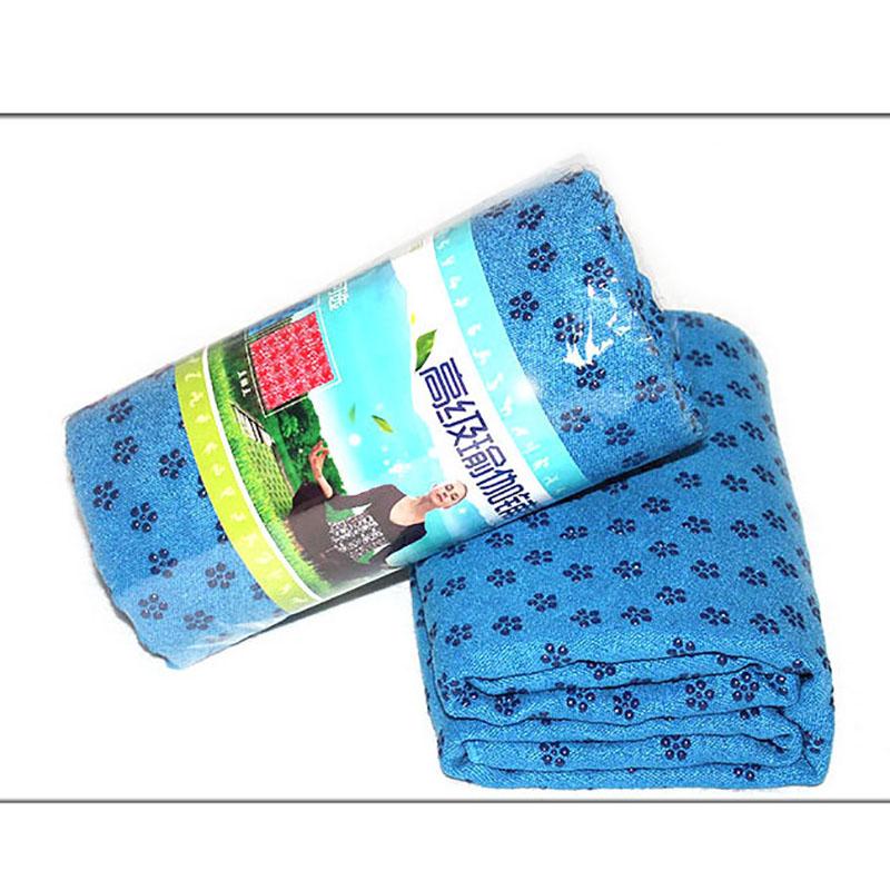 

Противоскользящее полотенце для йоги с точечным рисунком, толстый коврик из микрофибры для упражнений, для фитнеса, нескользящая поверхность, впитывающее пот, портативный предмет первой необходимости для спортзала 1pcs синий