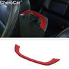 Armrest Box Strip Trim Cover For Chevrolet Camaro 2012 2013 2014 2015 Red Carbon