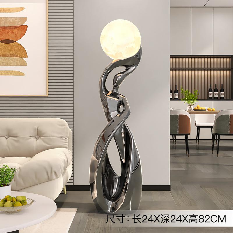 Creative Art Living Room LED Floor Lamp Next To TV Cabinet Home Decoration Sculpture Abstract Nordic Bedroom Lighting Fixtures