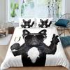 Bulldog Bettbezug Französische Bulldoggen Bettwäscheset Einzel Polyester Schokolade Welpe Haustier Hündchen Tier Steppdeckenbezug Für Hundeliebhaber Geschenke