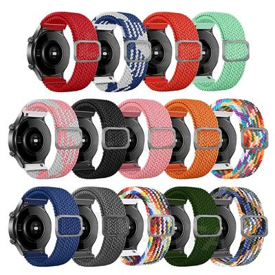 20mm 22mm pleciony pasek nylonowy do zegarka Realme 3/2/2 Pro S/S Pro elastyczny pasek do zegarka do Samsung Huawei Amazfit pasek do smartwatcha