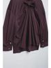 Women's 2024 Autumn Retro Loose Long Sleeve Solid Color Casual Shirt - European & American Style