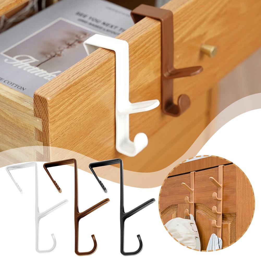 Bedroom Door Hanger Clothes Hanging Rack Over The Door Plastic Home Storage Organization Hooks, Purse Holder For Bags Rails