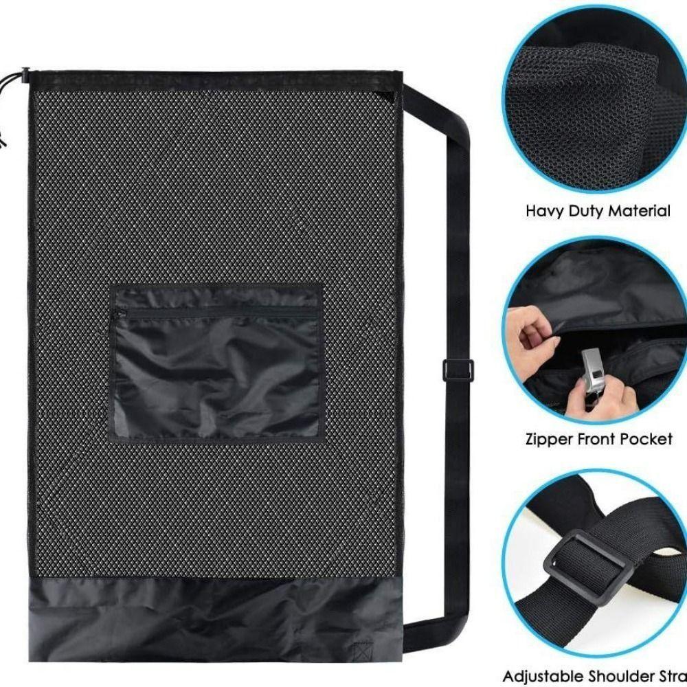 Large Capacity Sports Ball Bag Mesh Mesh Sports Equipment Bag Basketball